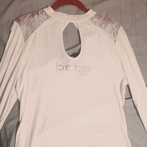 Xl white bebe shirt
